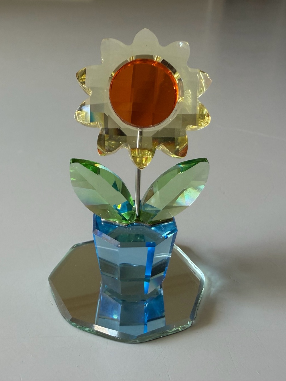 VINTAGE SWAROVSKI CRYSTAL “SUNFLOWER” FROM THE HAPPY FLOWERS COLLECTION